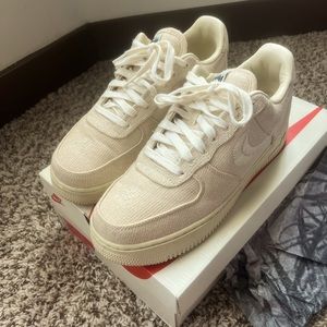 Stussy X Air Force 1 Low Fossil